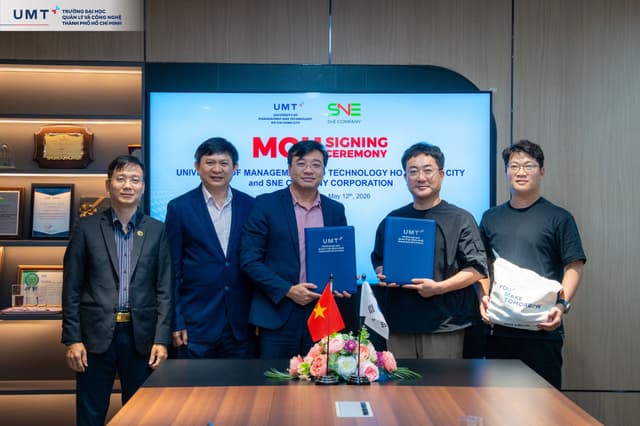 Ký kết hợp tác cùng SNE Company (Hàn Quốc) - Mở rộng cơ hội thực chiến AI quốc tế cho sinh viên 