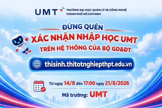 Hướng dẫn xác nhận nhập học UMT trên Cổng của Bộ GD&ĐT 
