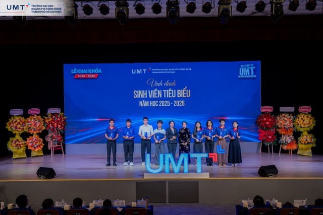 Vinh danh sinh viên tiêu biểu năm học 2025 - 2026: Những dấu ấn đáng tự hào tại UMT